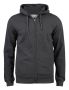 Premium OC Hoody Full Zip antracit melerad