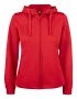 Basic Active Hoody Full Zip Women Röd