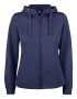 Basic Active Hoody Full Zip Women Mörk marin