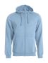 Basic Hoody Full Zip ljusblå