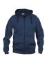 Basic Hoody Full Zip Mörk marin