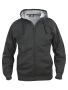 Basic Hoody Full Zip antracit melerad