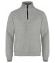 Classic Half Zip gråmelerad