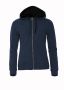 Classic Hoody Full Zip Women Mörk marin