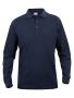 Basic Polo L/S Junior Mörk Marin