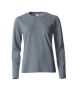 Basic-T L/S Women gråmelerad