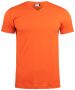 Basic-T V-neck blodapelsin