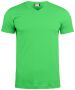 Basic-T V-neck apple green