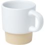 Olympia stapelbar espressokopp med botten av lera, 130 ml Vit