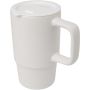 Carter 450 ml keramisk mugg med plastlock Vit