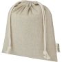 Pheebs presentpåse av 150 g/m² GRS-återvunnen bomull, medium, 1,5 l Beige