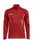 Progress Halfzip Ls Tee M Red
