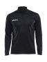 Progress Halfzip Ls Tee M Black
