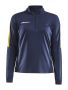 Progress Halfzip Ls Tee W Navy/Sweden Yellow