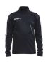 Progress Halfzip Ls Tee Jr Black/White