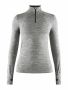 Fuseknit Comfort Zip W Dk Grey Melange