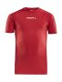 Pro Control Compression Tee Jr Red