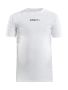 Pro Control Compression Tee Jr White