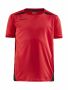 PRO Control Impact Ss Tee Jr Bright Red/Black
