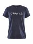 Community Logo SS Tee W Navy-Melange