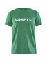 Community Logo SS Tee Jr Team Green Melange