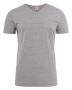 Heavy V-neck Gråmelerad
