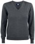 Everett V-neck Women Anthracite melange