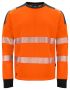6108 SWEATSHIRT EN ISO 20471 KLASS 3/2 Orange/Svart