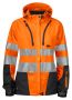 6423 JACKA DAM EN ISO 20471 KLASS 3/2 Orange/Svart