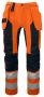 6513 HANTVERKSBYXA EN ISO 20471 KLASS 2/1 Orange/Svart