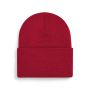 Original stickad mössa med djup uppvikt kant  Classic Red