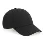 6-panel keps av ekologisk bomull Black