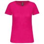 Dam Bio150IC T-shirt med Rund Hals Fuchsia