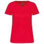 Dam Bio150IC T-shirt med Rund Hals Red