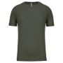 Sport kortärmad T-shirt för herr Dark Khaki