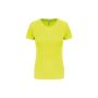 Sport kortärmad T-shirt för dam Fluorescent Yellow
