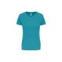 Sport kortärmad T-shirt för dam Light Turquoise