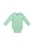 Babybody med långa ärmar Dusty Mint
