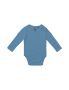 Babybody med långa ärmar Dusty Indigo