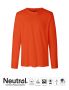 Herr T-shirt med långa ärmar Orange