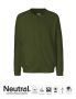 Unisex Sweatshirtjacka Militärgrön