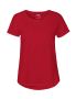 Dam Roll Up T-shirt Röd