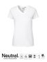 Dam T-shirt V-neck Vit