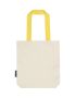 Twill bomullskasse med kontrast handtag Natur/Gul