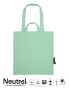 Twill bomullskasse med dubbla handtag Dusty Mint