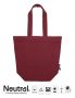 Panama Tote Bag w. Zip Bordeaux