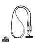 Nivo Crossbody lanyard i RCS återvunnen PET Svart