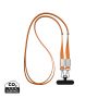 Nivo Crossbody lanyard i RCS återvunnen PET Orange