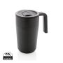 Mugg med handtag, i GRS certifierad PP och S/S Svart