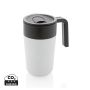 Mugg med handtag, i GRS certifierad PP och S/S Vit